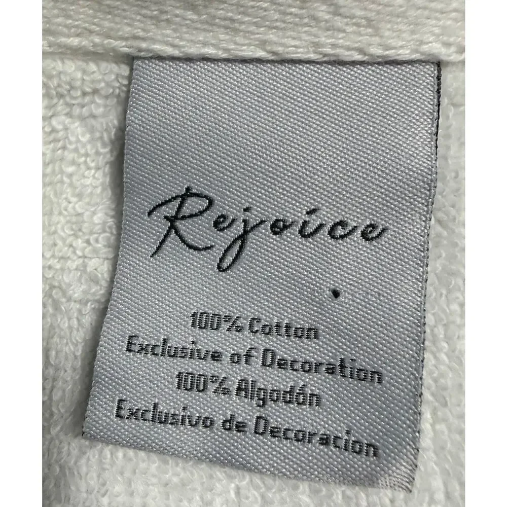 Rejoice in the Lord Always Embroidered Hand Towel 100% Cotton